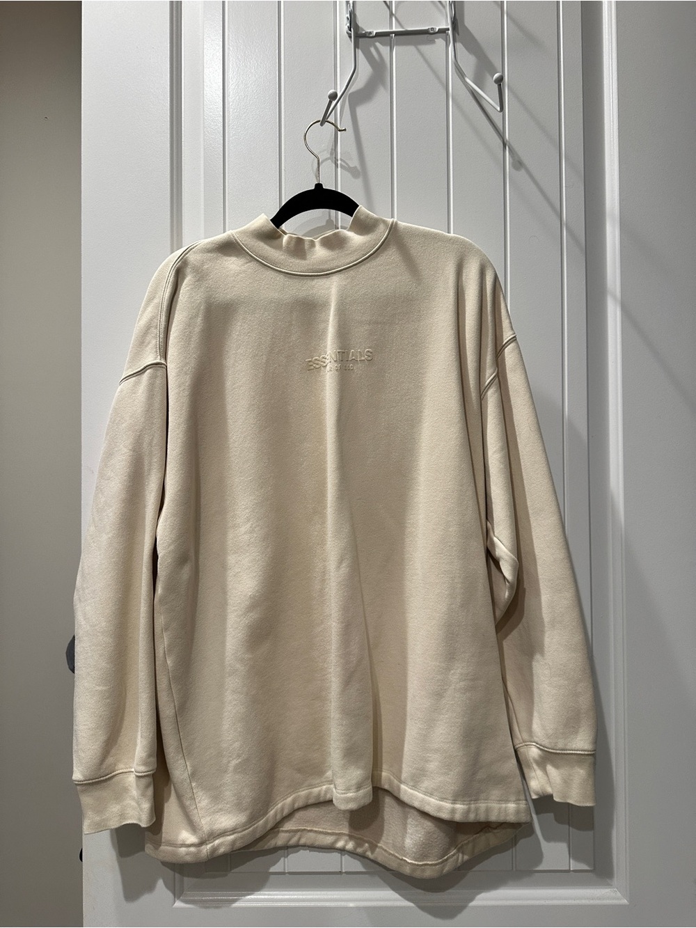 Fear of God ESSENTIALS Cream Mock Neck Sweatshirt
